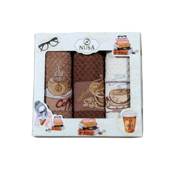 Кухненски вафлени кърпи Coffee Break Style