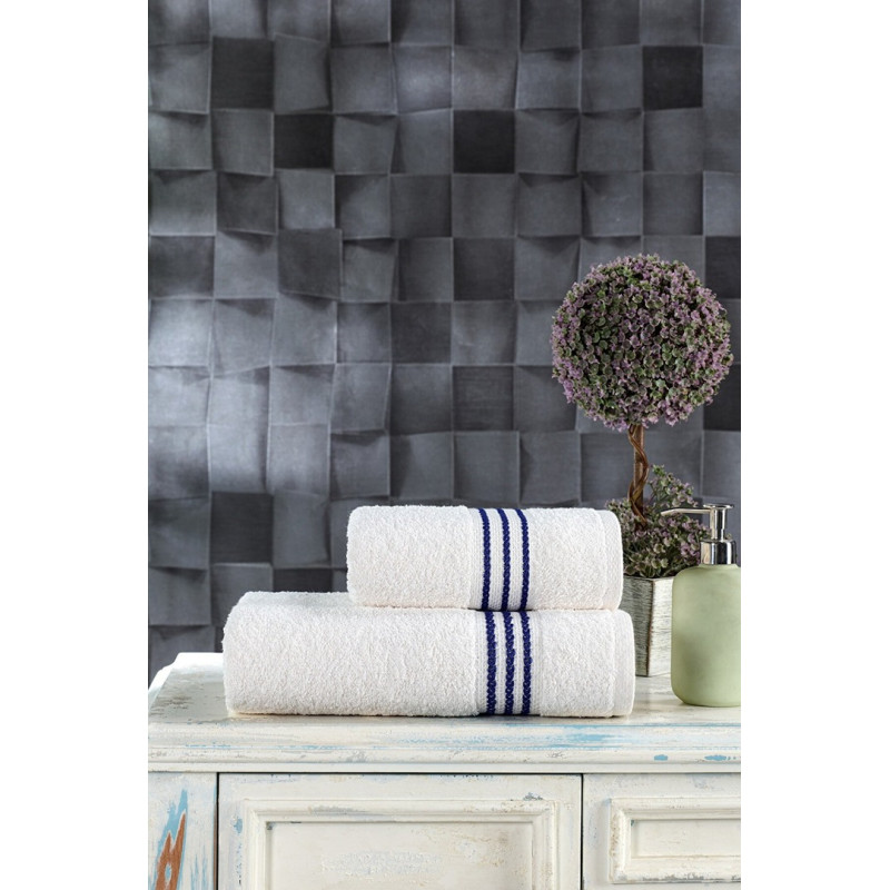 Комплект от 2 хавлиени кърпи Меридит бяло — 50x90 и 70x140