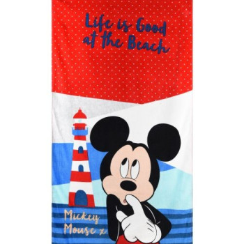 Детска плажна кърпа Mickey on the beach от 100% памук