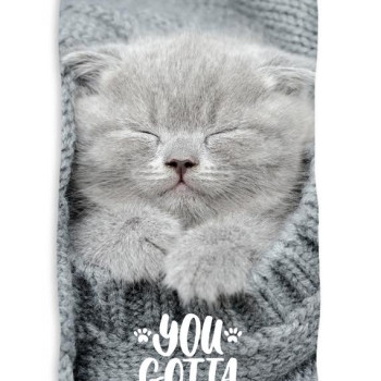 Плажна кърпа с изображение на котенце