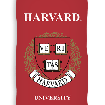 Плажна кърпа с надпис Harvard