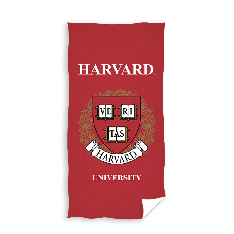 Плажна кърпа с надпис Harvard