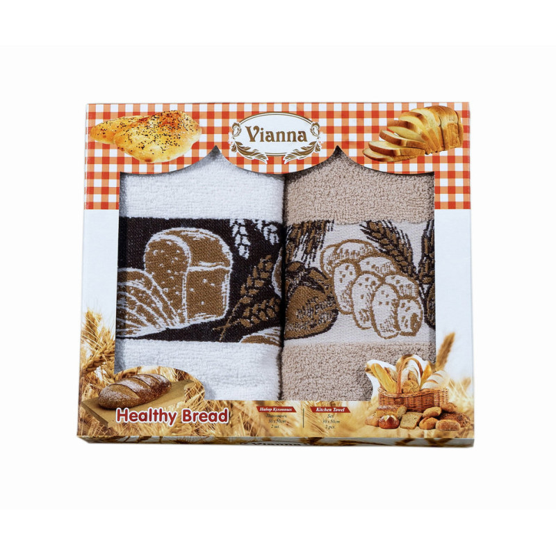 Комплект от две кухненски кърпи Bread