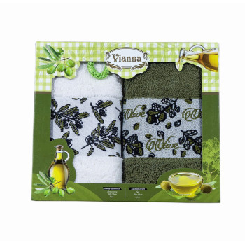 Комплект от две кухненски кърпи Olive Oil