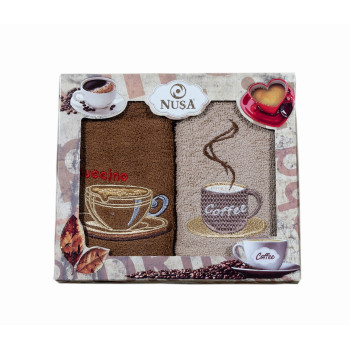 Комплект от две кухненски кърпи Coffee