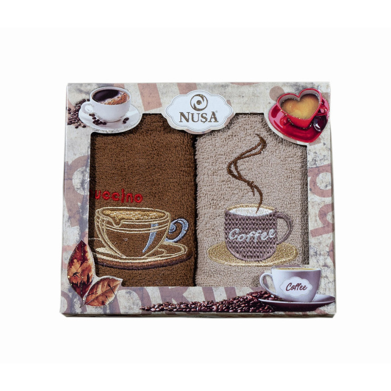 Комплект от две кухненски кърпи Coffee
