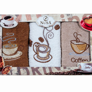 Комплект от три кухненски кърпи CoffeeTime