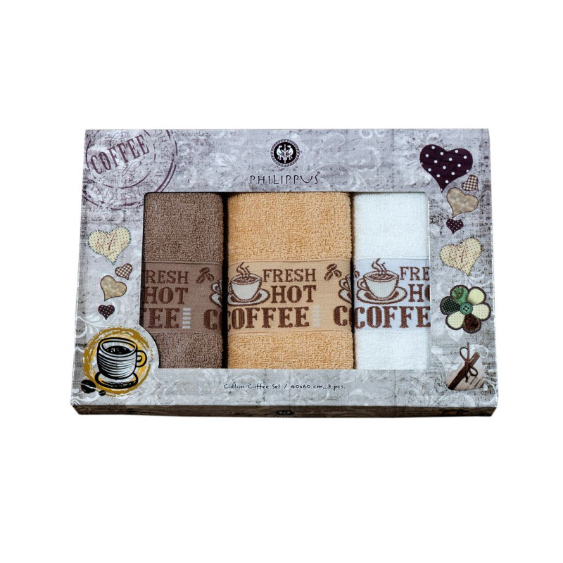 Комплект от три кухненски кърпи HotCoffee