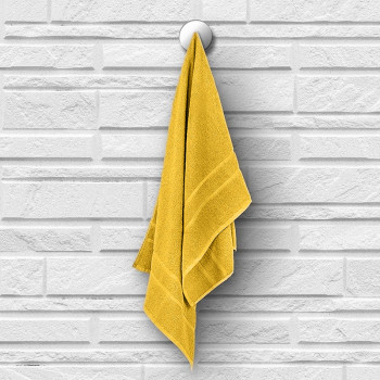 Хавлиена кърпа Westlane в ярко жълто – 50x90 см