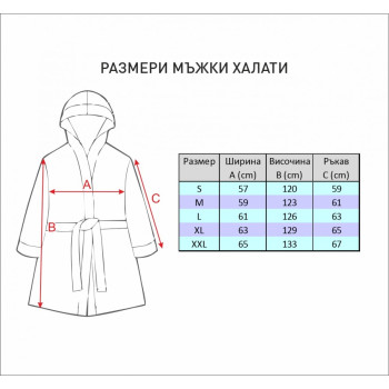 Комплект Alana - халат с чехли в цвят пепел от рози