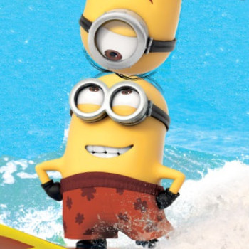 Плажна кърпа 100% памук с дизайн MINIONS