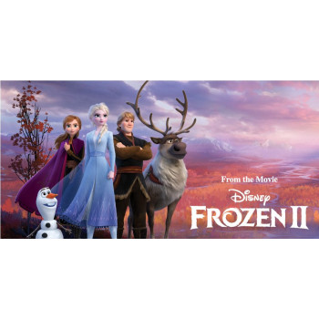 Плажна кърпа 100% памук с тема FROZEN
