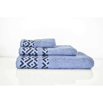 Небесна средна хавлиена кърпа Aliya в синьо