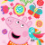 Детска плажна кърпа Peppa Pig розова 
