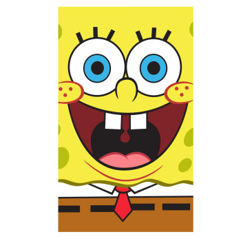 Памучна плажна кърпа Sponge Bob — забавен плажен герой