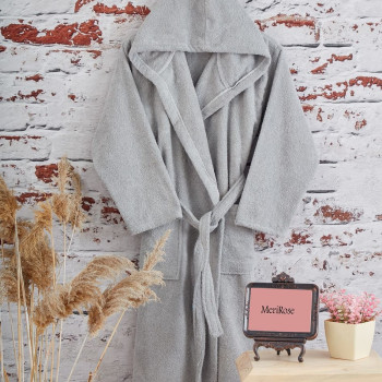 Хавлиен халат Unisex Grey — елегантно сиво излъчване