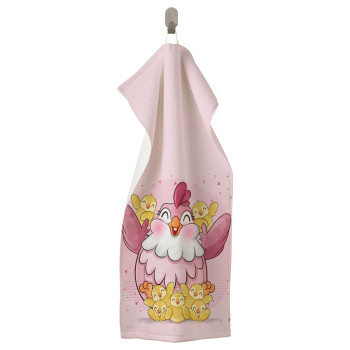 Великденска тематична кърпа с мотив Happy Chicken