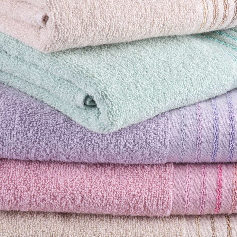 Ellegance хавлиена кърпа в розово 30x50  