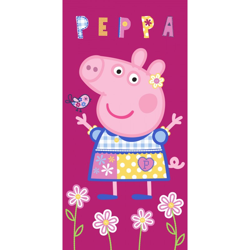 Памучна плажна кърпа Peppa Flowers