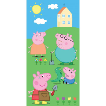 Памучна плажна кърпа Peppa's Family