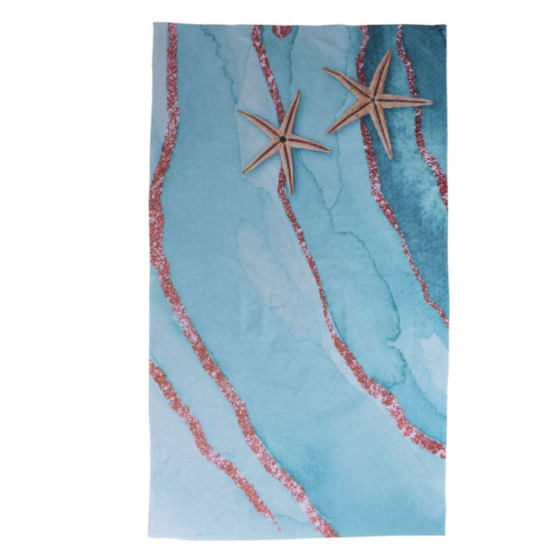 Плажна кърпа памучна с две морски звезди „Sea Star“
