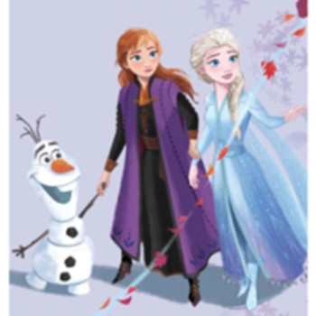 Плажна кърпа памучна Frozen Sisters