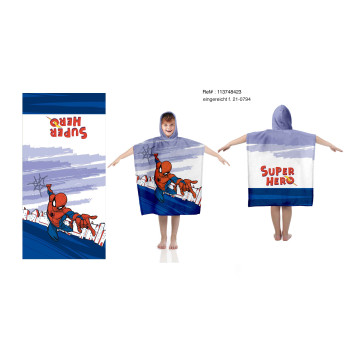 Плажно пончо за деца декорация Spiderman