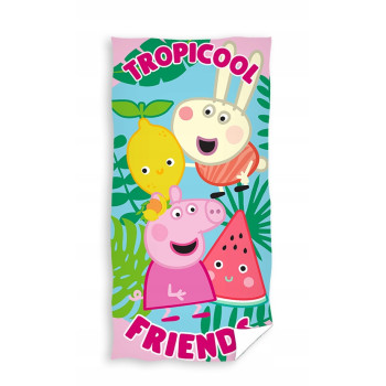 Памучна плажна кърпа за деца Peppa and Friends