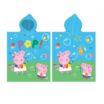 Плажно пончо с дизайн Peppa Pig Bubbles