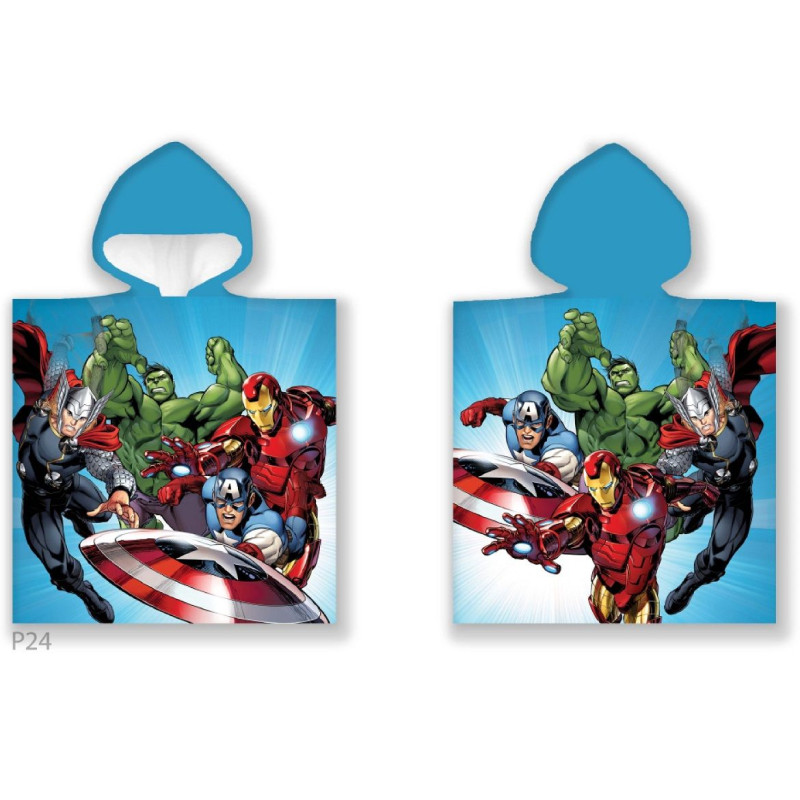 Детско плажно пончо с мотив Avengers