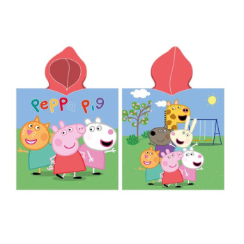 Плажно детско пончо Peppa Pig забавление