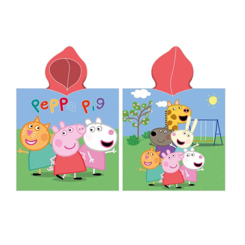Плажно детско пончо Peppa Pig забавление