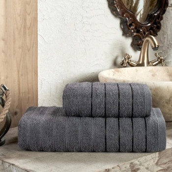Комплект от две кърпи Grey line – 50x90 и 70x140 см