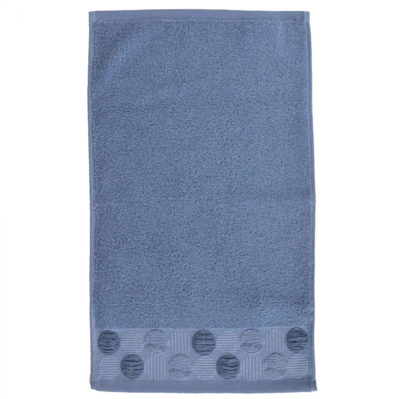 Синя луксозна кърпа от египетски памук Mel 30х50 см