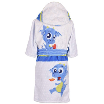 Памучен детски халат с Little Drago  M