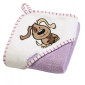 Мека бебешка хавлия с качулка куче и мече 76x76 см
