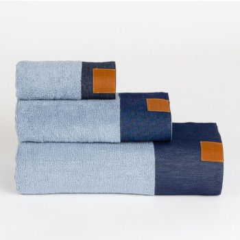 Хавлиена кърпа Denim 30x50 в класическо синьо за ежедневна употреба