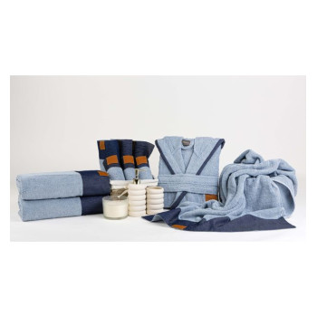 Хавлиена кърпа Denim 30x50 в класическо синьо за ежедневна употреба
