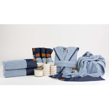 Хавлиена кърпа Denim 30x50 в класическо синьо за ежедневна употреба