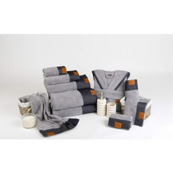 Мека хавлиена кърпа Denim 30x50 в елегантно сиво