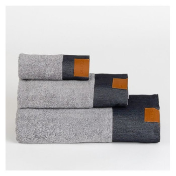 Луксозна хавлиена кърпа Denim 70x140 в стилно сиво