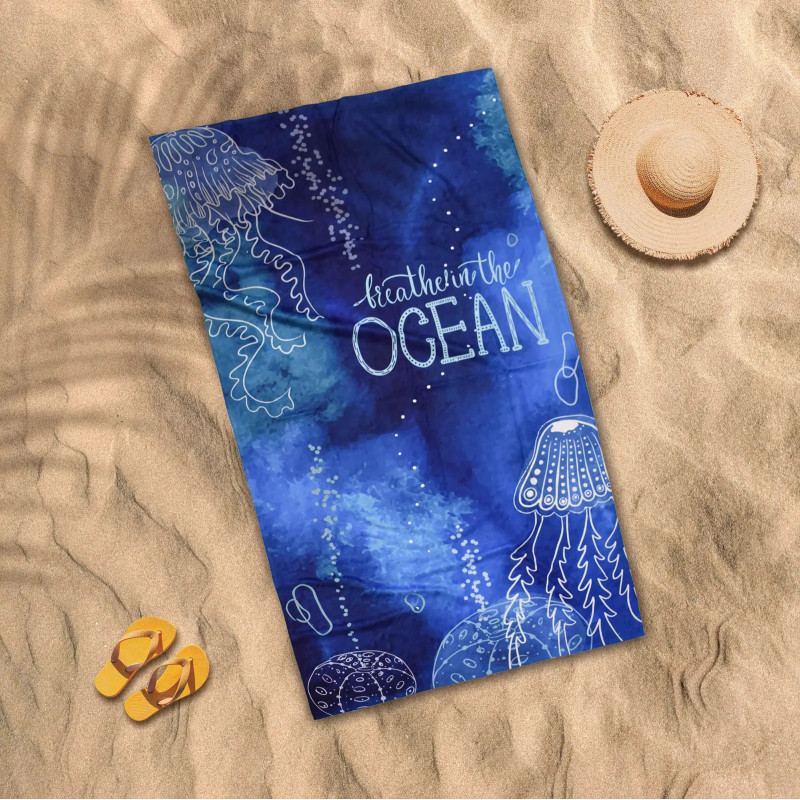 Памучна плажна кърпа Ocean – морско вдъхновение за топли дни