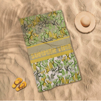 Плажна кърпа Summer Time от памук – усещане за безгрижие и слънце