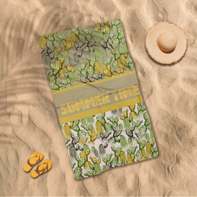 Плажна кърпа Summer Time от памук – усещане за безгрижие и слънце