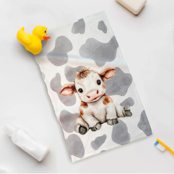 Хавлиена кърпа с шарена крава за усмихнати моменти - A Cow