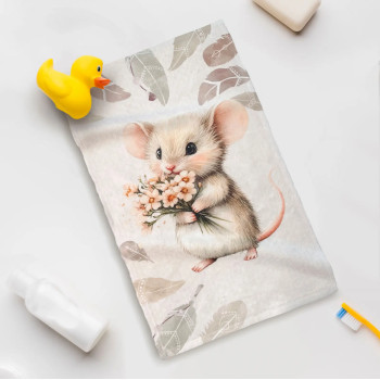 Детска хавлиена кърпа Mouse – сладка мишка за нежна грижа след баня
