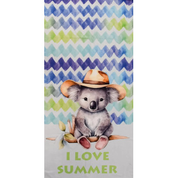 Детска плажна кърпа Koala – пухкава коала за топли прегръдки на плажа