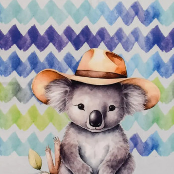 Детска плажна кърпа Koala – пухкава коала за топли прегръдки на плажа