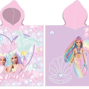 Плажно пончо от памук Barbie Mermaid – магически свят с русалка Барби