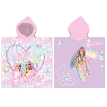 Плажно пончо от памук Barbie Mermaid – магически свят с русалка Барби